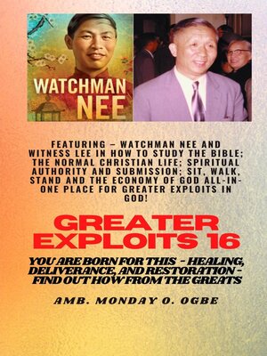 cover image of Featuring--Watchman Nee and Witness Lee in How to Study the Bible
